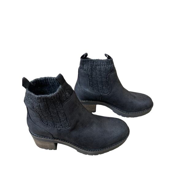 Steve Madden Apollo Chelsea Boots Women's Size 8 Black Chunky Platform Pull On 9 - Picture 2 of 7